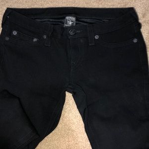 True Religion black skinny ponte pants